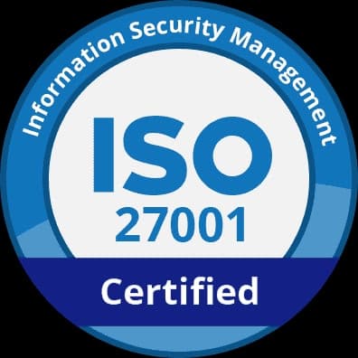 ISO 27001 information security management badge